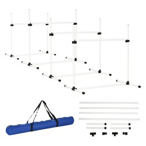 Agilityhindernissen - Hondentrainingsset - Slalom stang - Plastic - Wit