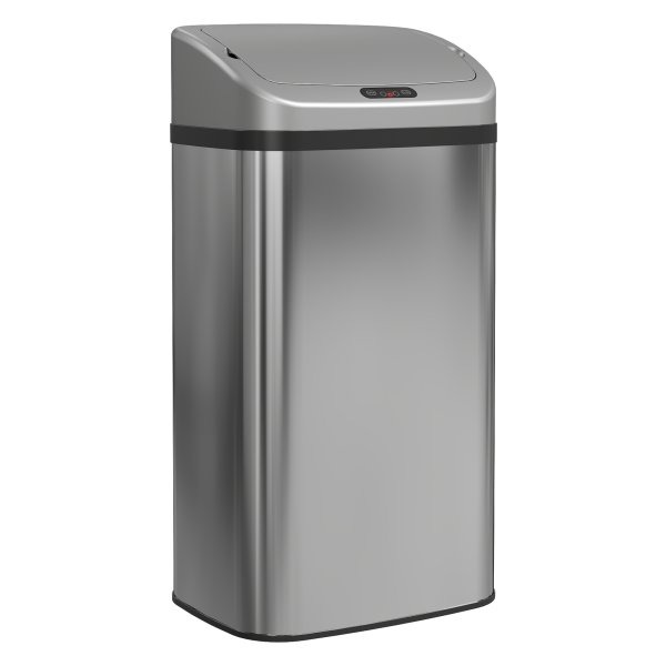 Prullenbak - Sensor - 48 liter - Automatische sluitfunctie - Roestvrij staal