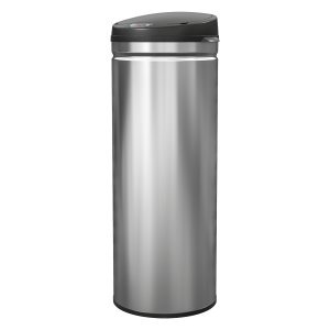 Prullenbak - 50 liter - RVS - Zwart