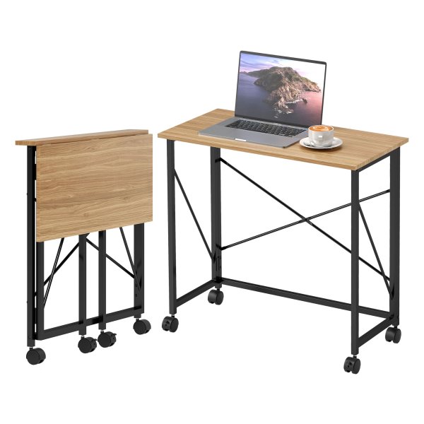 Bureau-oplslag - Ruimtebesparend - Opklapbaar - Eiken