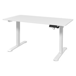 Bureau - Staandbureau -  Sta-Bureau- Elektrisch  Verstelbaar – Ruim - Wit