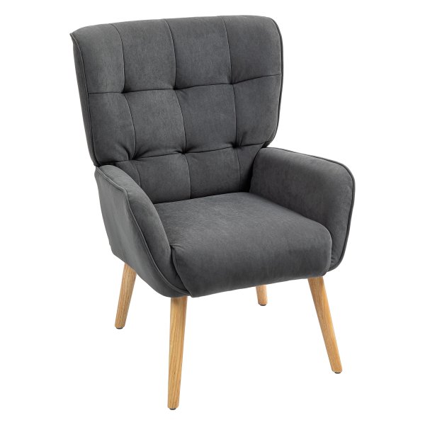 Zachte velours bekleding - Gestiktpatroon - Comfortabel - Stijlvol - Grijs