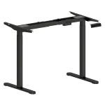 Elektrisch verstelbaar bureauframe - Ergonomisch - Stijlvol - Staal - Zwart