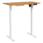 Bureau - Stabureau - Verstelbaar - Ergonomisch - Natuur/Wit