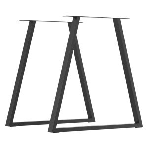 Trapeziumvormige Tafelpoten in Set van 2 - Stevig en modern - Zwart