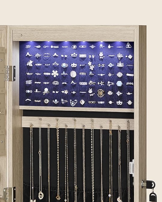 Schmuckschrank mit LED-Glühbirnen | HOME