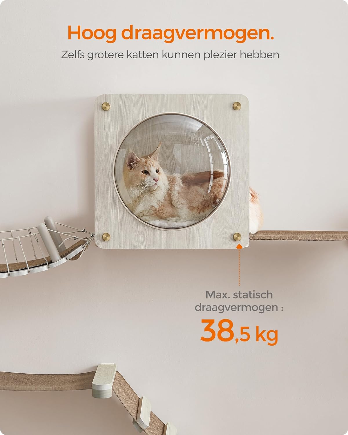 Vidaxl Kattenmeubel met sisal krabpalen 141 cm lichtgrijs - Vergelijk