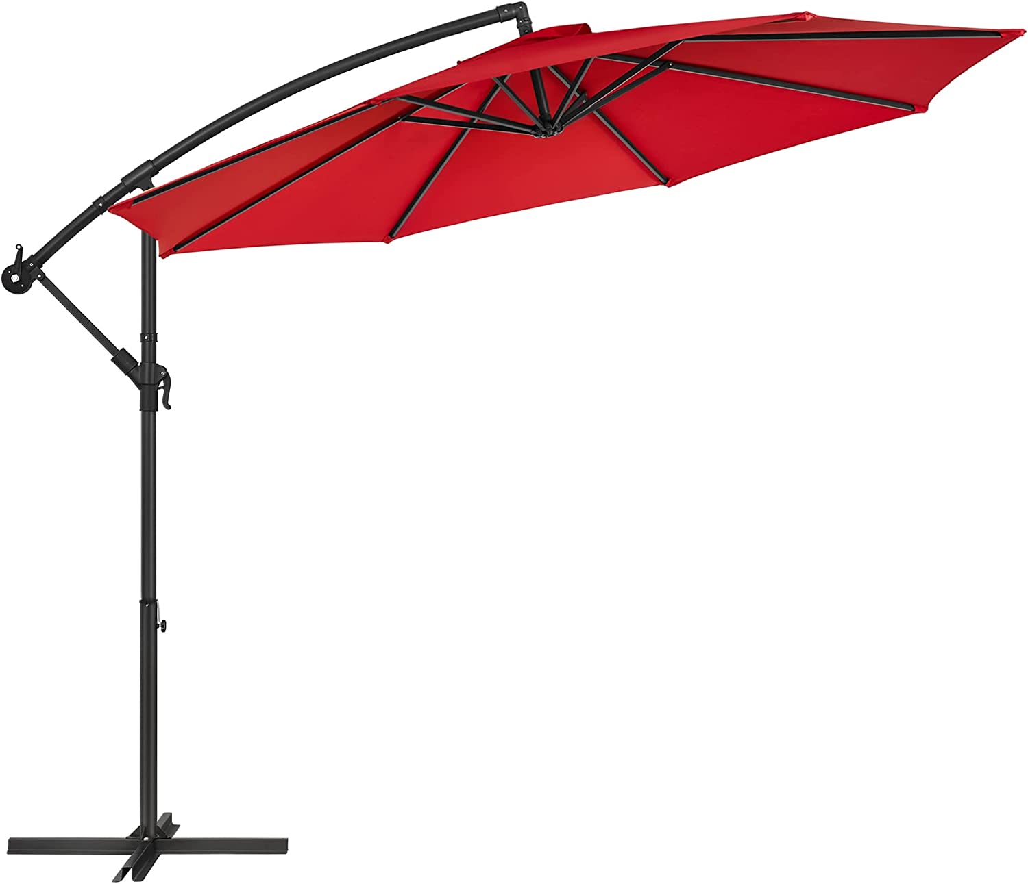 Angel Living Zonnescherm, 250 cm, kantelbaar, roestvrij aluminium Angel Living Zonnescherm, 250 cm, kantelbaar, roestvrij aluminium