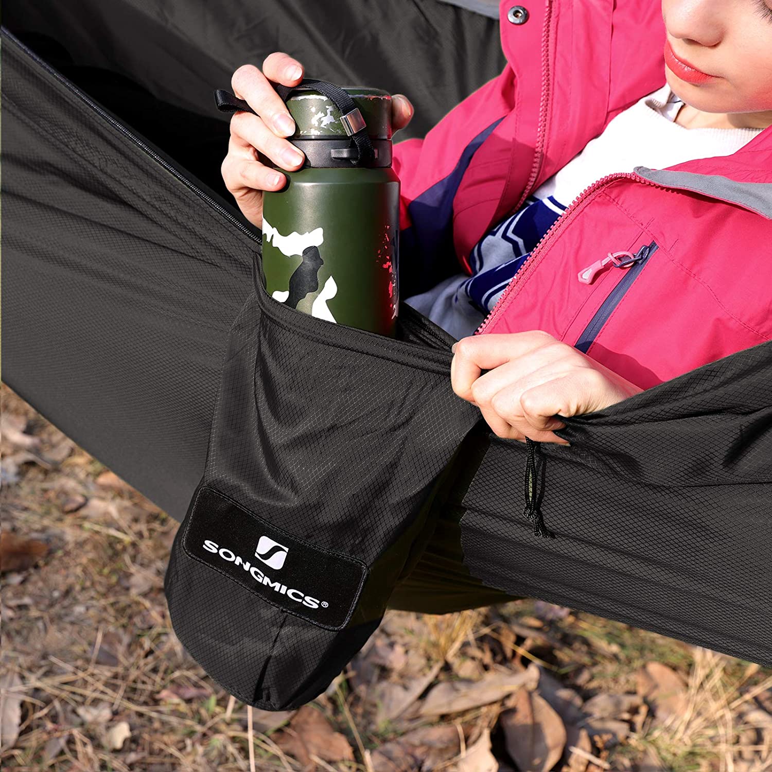 SONGMICS Ultraleichte Hängematte, für 2 Personen, aus