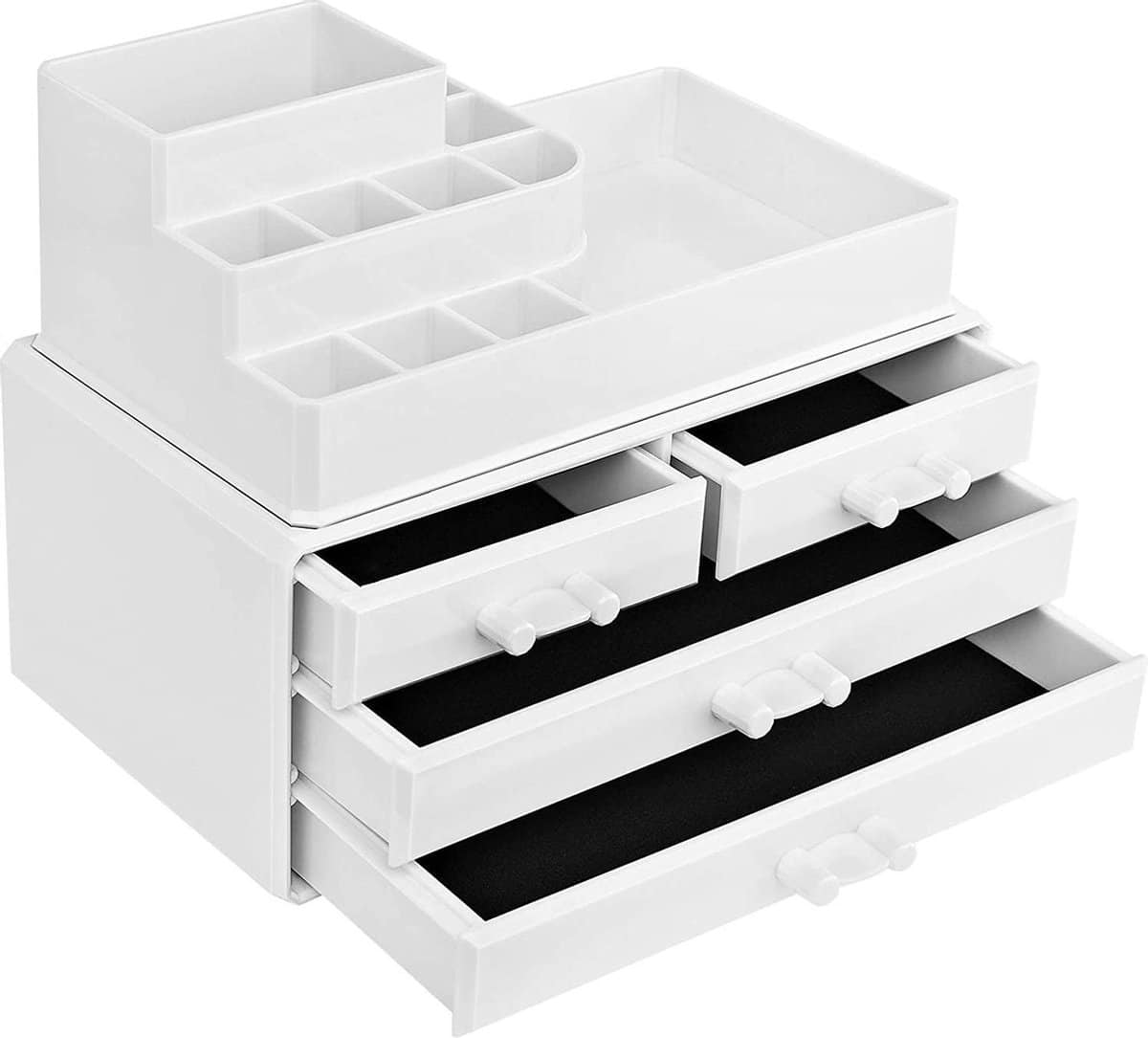 MakeUp Organizer, Cosmetische Organizer Met 4 Lades En 11 Vakken İn Verschillende Maten
