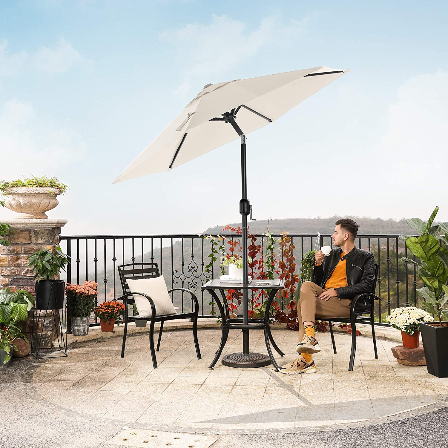Strandparasol 160 cm kantelbaar verstelbaar in de hoogte uv-bescherming draagtas