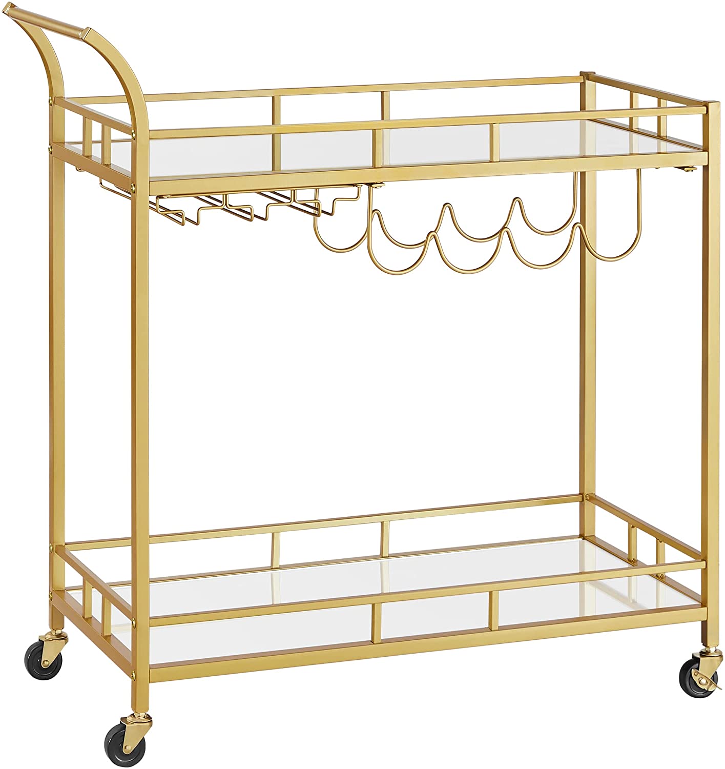 Serveerwagen Trolley 60 X 40 X 81 Cm - Industriële Keuken Kar Met 3 Planken Rolwagen Voor Keuken En Woonkamer Industriele Stijl 60 X 40 X 81 Cm