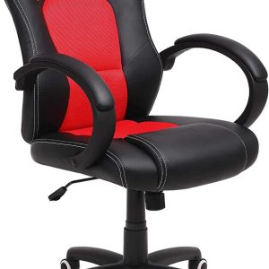 Bureaustoel Gamestoel Rood Zwart ergonomisch en comfortabel