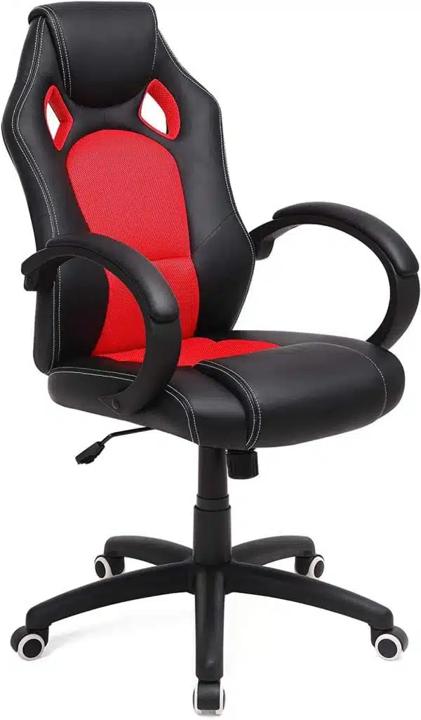 Bureaustoel Gamestoel Rood Zwart ergonomisch en comfortabel