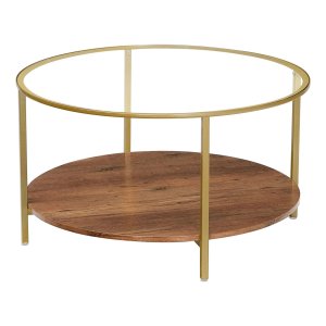 SALONTAFEL GOUD BRUIN ZAZA HOME HARD GLAS