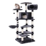 FEANDREA XXL Katteboom Klimboom met Verschillende Niveaus voor Katten