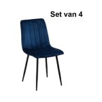 Eetkamerstoelen - Lux Interiors - Comfortabel & Stijlvol - Zwart