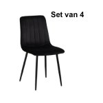 Eetkamerstoelen - Luxe - Comfortabel - Grijs