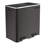 Afvalbakken - Steelman - Metalen Pedaal - Softclose - Zwart