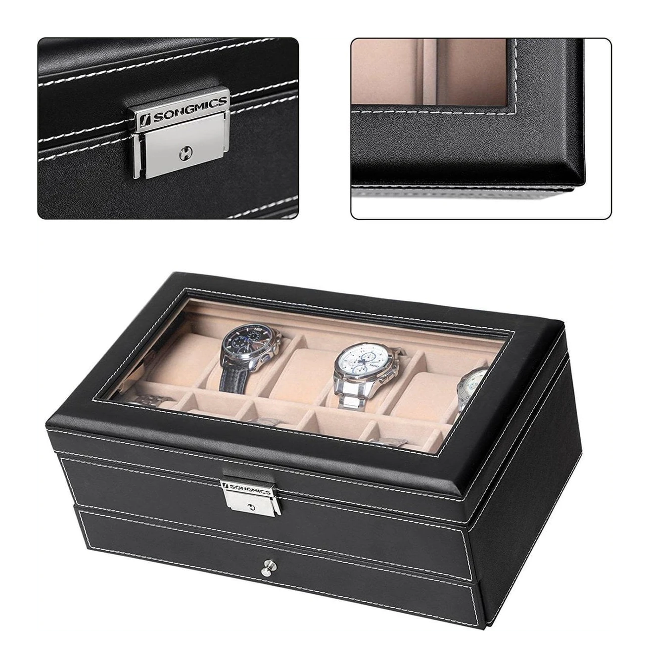 Horloge opbergbox heren sale