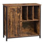 Dressoirkast - - Industrieel vintage - Verstelbare plank - Bruin-zwart