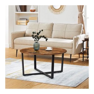 Salontafel - ModernHome - Stevig frame - Industrieel design - Donkerbruin