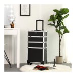 Make-upkoffer - Professionele trolley - Grote capaciteit - Zwart