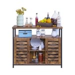 Dressoir - ZAZA Home - Open planken - Vintage - Donkerbruin