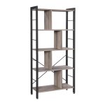 Boekenplank - ZAZA Home - Ruimteverdeler - Industrieel - Grijs-zwart