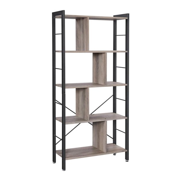 Boekenplank - ZAZA Home - Ruimteverdeler - Industrieel - Grijs-zwart