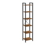 Boekenkast - Keukenrek staand – Opbergkast – Wandkast Industrieel – Opbergrek – 6 Planken – Metaal/hout