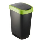 Afvalbak - Zaza Home Eco - Twist design - 10 liter - zwart