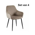 Eetkamerstoelen - Luxe Living - Comfortabel - Stijlvol - Zwart