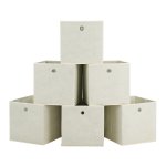 Opbergdoos - Opvouwbaar - Handvat - Beige