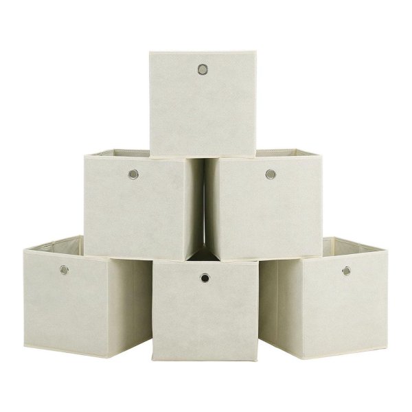 Opbergdoos - Opvouwbaar - Handvat - Beige