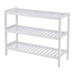 Schoenenrek - Bamboe - 3-laags - Wit