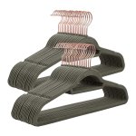 Kledingopberger - Velvet Hangers - Antislip - Ruimtebesparend - Grijs