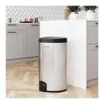 Vuilnisbak - Sensor - 50 liter – Geurdicht - Zilver
