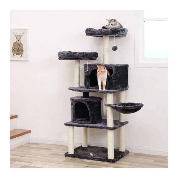 Klimboom - ComfortCats - Pluche ligkuilen - Stabiel - Beige