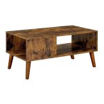 Salontafel – Retro Stijl - Grote Opbergruimte – Houtlook