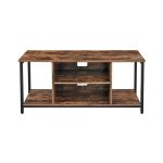 Tv-meubel - Industrieel design - Vintage - Donkerbruin.