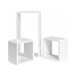 Wandplank - Kubusplanken Set - Diepte 15 cm - Wit