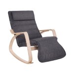 Schommelstoel - Relax&Comfort - Verstelbaar & Stevig - Donkergrijs