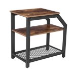 Bijzettafel - Stijlvol Vintage - Industrieel Design - Zwart