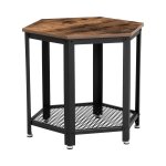 Bijzettafel - Vintage Living - Opbergruimte - Stabiel - Zwart