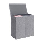 Wasgoedsorteerder - LaundryCo - Magnetisch deksel - Opvouwbaar - Grijs