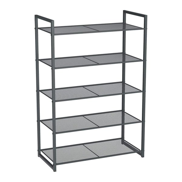 Schoenenrek - StackUp - Stapelbaar - Metaal - Rookgrijs
