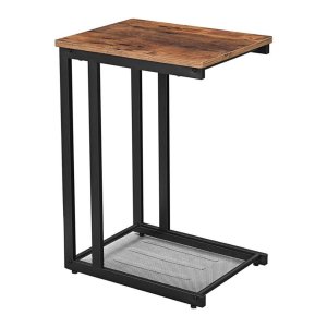 Woonkamertable - Vintage Living - Roosterplank - Industrieel design - Donkerbruin