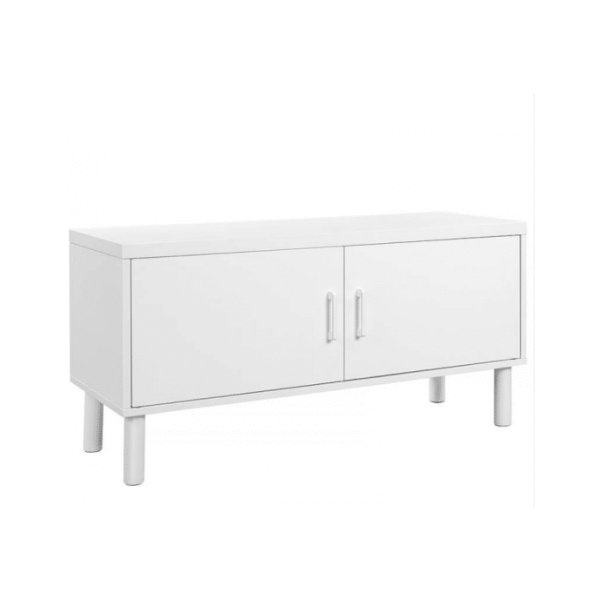 Schoenenkast - Stijlvol Design - Met 2 Opbergvakken - Wit