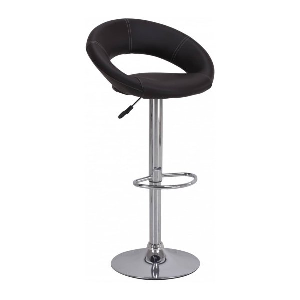 Zaza Home  Set Van 2 Barstoel 'Berga' Pu Zwart